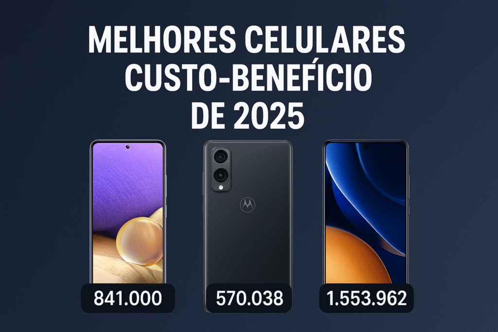 os melhores celulares custo-benefício de 2025